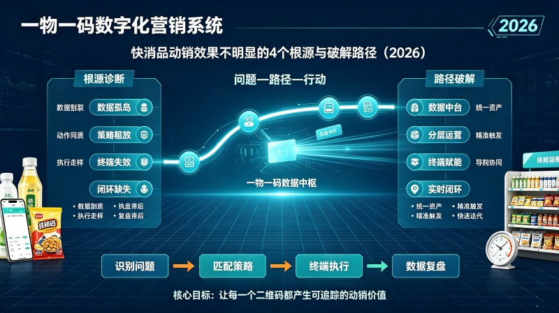 一物一码数字化营销系统：快消品动销效果不明显的4个根源与破解路径（2026）
