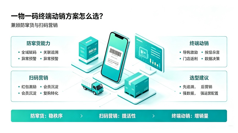 一物一码终端动销方案怎么选？兼顾防窜货与扫码营销